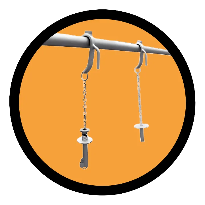 Sliding hook for bleeding, for automatic unchaining