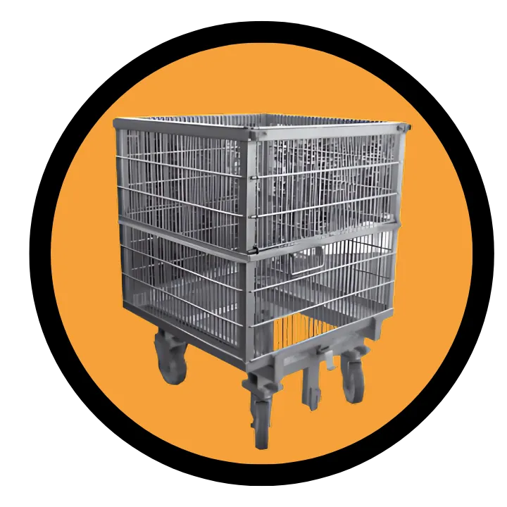 Trolley with Basket for Autoclave