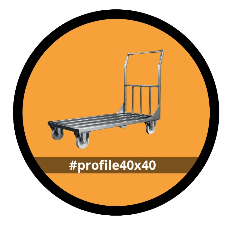 Wózek platformowy z profili