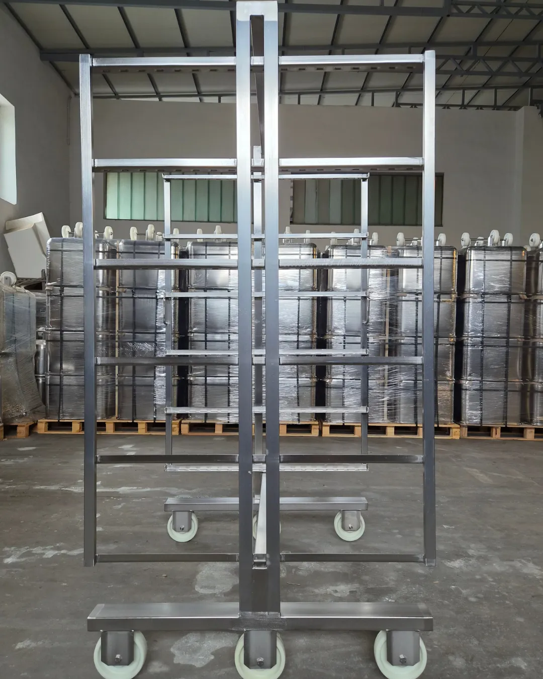 Smoking cart H type – side view